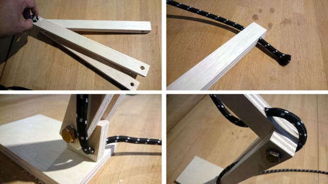 Comment diriger la lampe de table depuis la porte