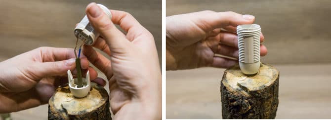 Comment diriger la lampe de table depuis la porte