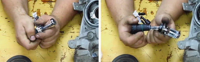 Instructions d'installation et de connexion au bi-xénon dans une voiture